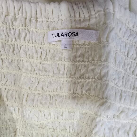 Tularosa Eleanora Embroidered Dress in Mellow Yellow Large - Picture 9 of 13